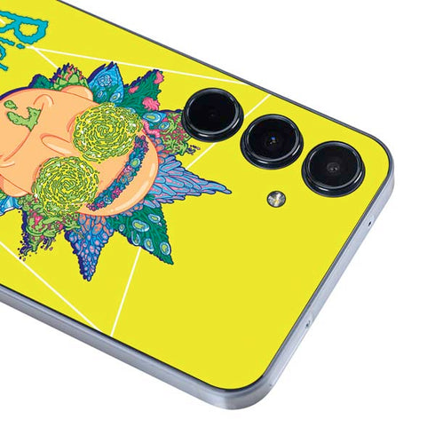 Adult Swim Rick and Morty Rick and Morty Portal Eyes Galaxy A35 5G Skin
